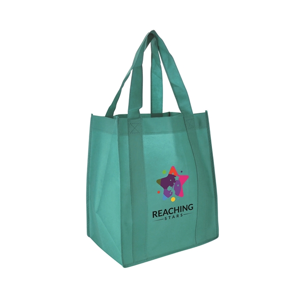 Teal color option for 13"W X 15"H With A 10" Gusset Shopping Tote