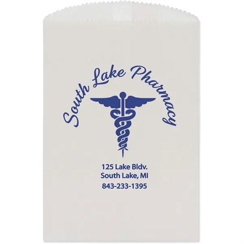 Main photo of Candy, Cookie & Gourmet Bags   White 4 3/4"