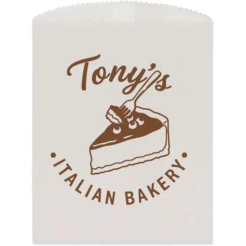 Main photo of Candy, Cookie & Gourmet Bags   White 5 3/4" X 7 1/2"