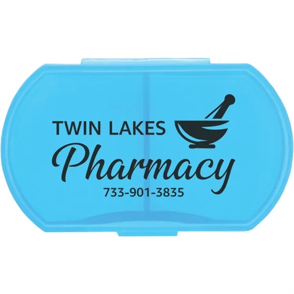 Translucent Blue color option for Oblong Pill Box