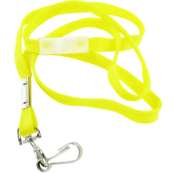 Yellow color option for 38" Round Lanyard With Snap Hook