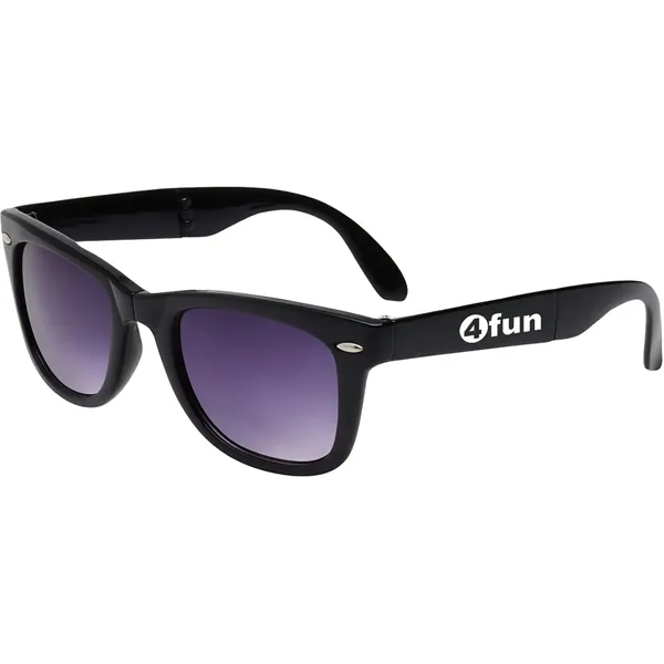 Black color option for Folding Hipster Sunglasses