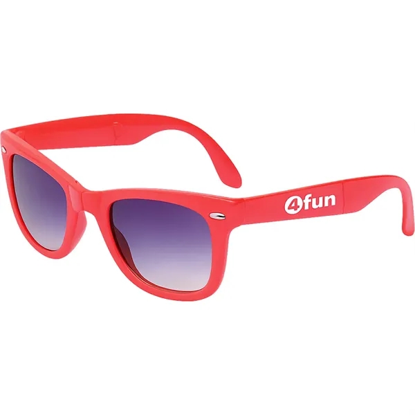 Red color option for Folding Hipster Sunglasses