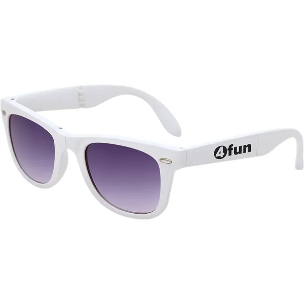 White color option for Folding Hipster Sunglasses