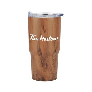 Photo of Contoured 20 Oz. Wood Tone Stainless Steel Tumbler