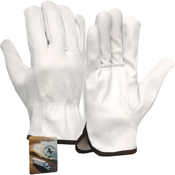 White color option for Goatskin Driver Gloves