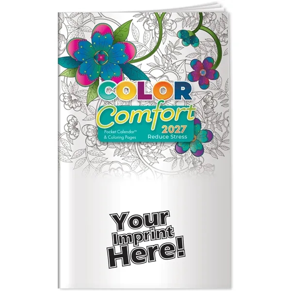 Multi Color color option for Pocket Calendar   2027 Reducing Stress Color Comfort