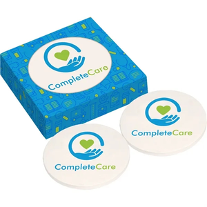 Photo of Ceramic Coaster With Full Color Box   2 Piece Set