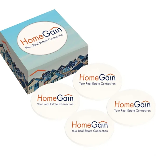 Main photo of Ceramic Coaster With Full Color Box   4 Piece Set