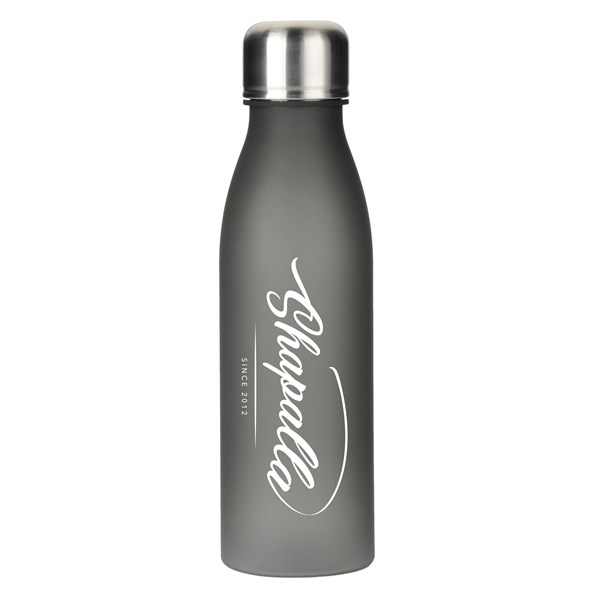 Translucent Black color option for 24oz. Tritan Bottle With Stainless Steel Cap