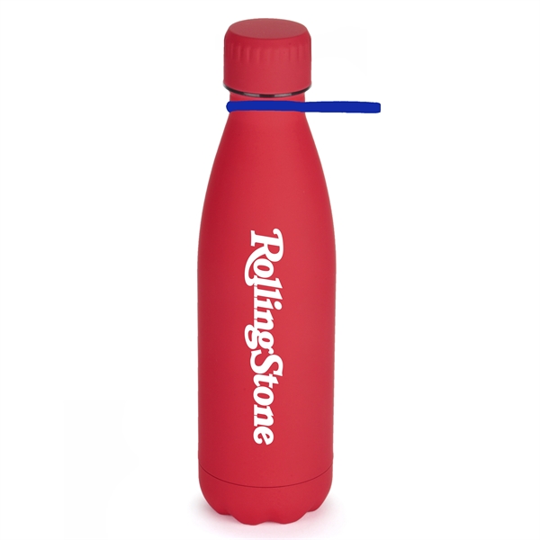 Red color option for 17 Oz Matte Finish Stainless Steel Bottle W/ Silicone Strap