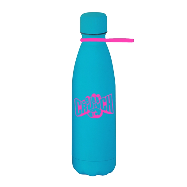 Teal color option for 17 Oz Matte Finish Stainless Steel Bottle W/ Silicone Strap