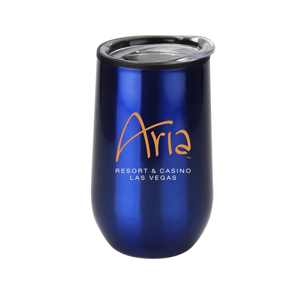 Blue color option for 14 Oz Stainless Steel Stemless Wine Glass With Pp Lining