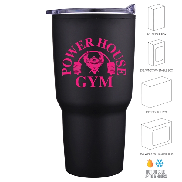 Black color option for 20 Oz. Tumbler Economy Drinkware Gift Box Set