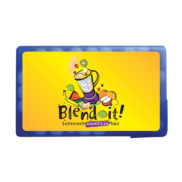Translucent Blue color option for Postcard With Rectangle Credit Card Mints