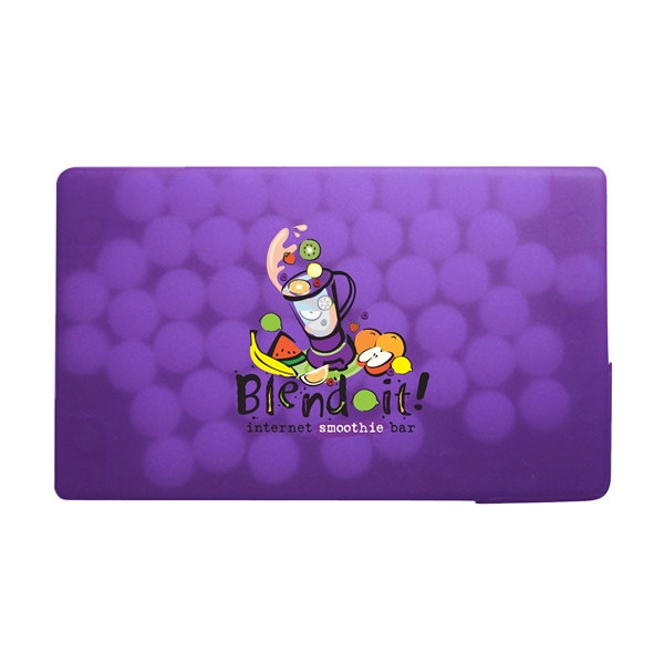 Translucent Purple color option for Postcard With Rectangle Credit Card Mints