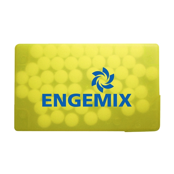 Translucent Yellow color option for Postcard With Rectangle Credit Card Mints