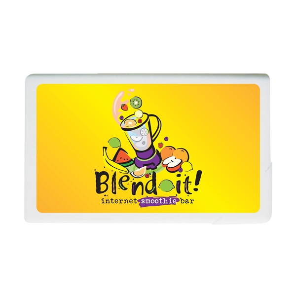 White color option for Postcard With Rectangle Credit Card Mints