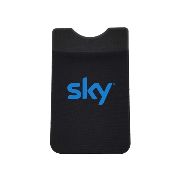 Black color option for Stretch Lycra Fabric Phone Wallet