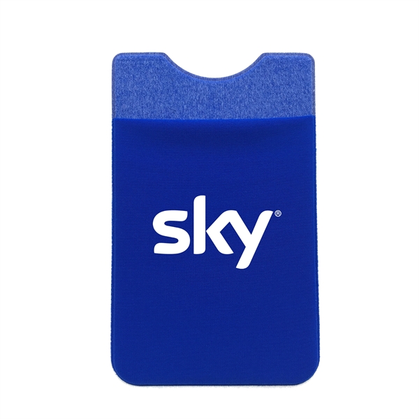 Blue color option for Stretch Lycra Fabric Phone Wallet