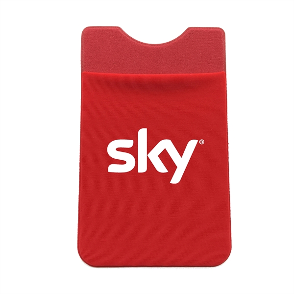 Red color option for Stretch Lycra Fabric Phone Wallet