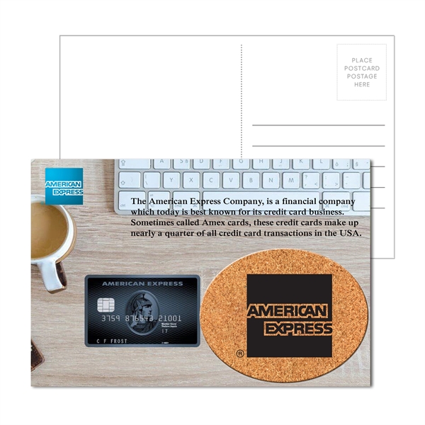 Multi color color option for Post Card With Oval Cork Coaster