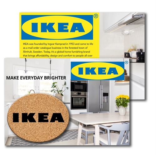 Main photo of Post Card With Oval Cork Coaster