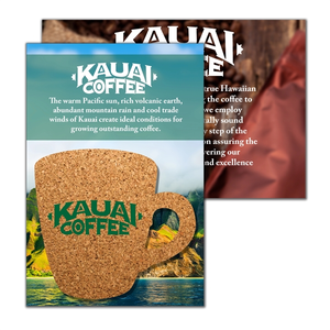 Photo of Post Card With Coffee Cup Cork Coaster