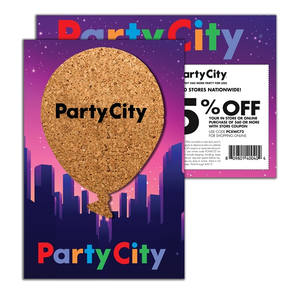 Photo of Post Card With Balloon Cork Coaster