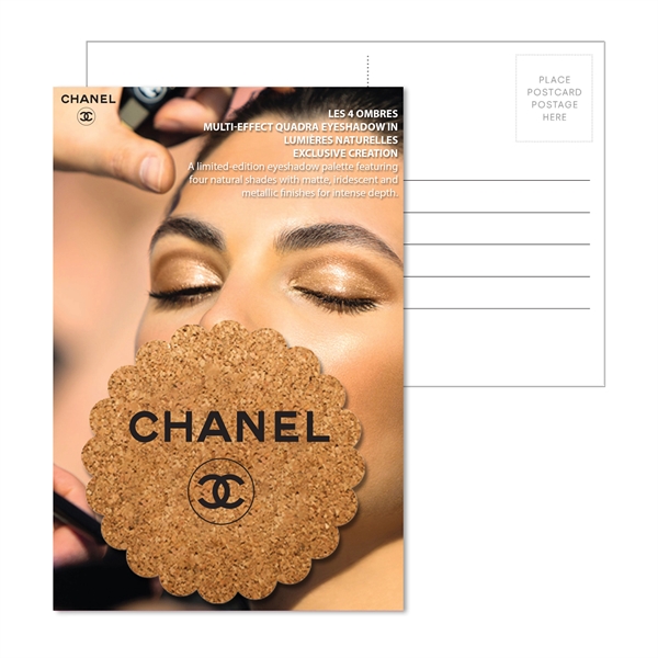 Multi color color option for Post Card With Flower Cork Coaster