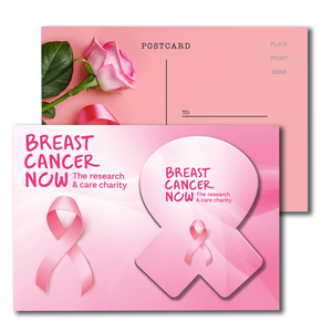 Photo of Post Card With Full Color Awareness Ribbon Coaster