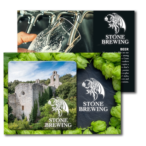 Main photo of Post Card With Full Color Square Coaster