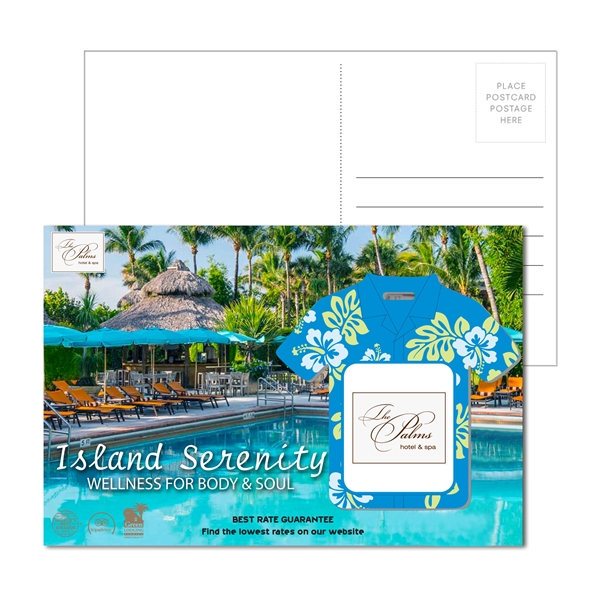 Multi color color option for Post Card With Full Color Flower Coaster