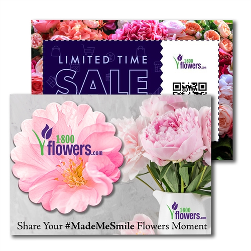 Main photo of Post Card With Full Color Flower Coaster