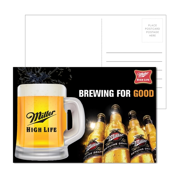 Multi color color option for Post Card With Full Color Beer Mug Coaster