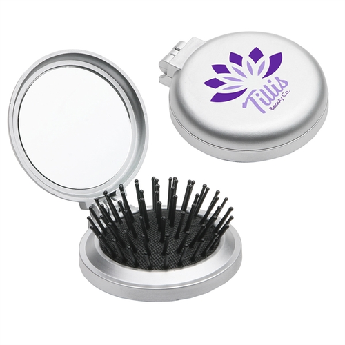 Photo of Travel Disk Brush & Mirror