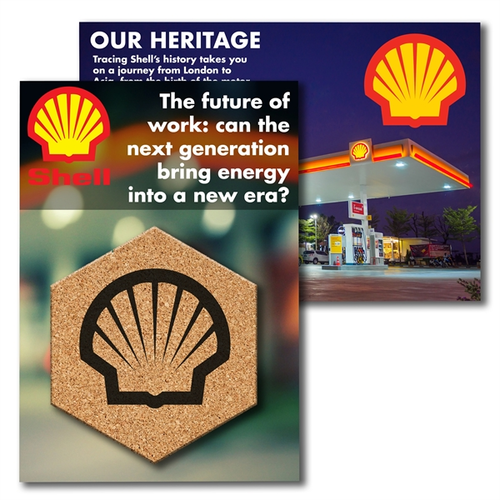 Main photo of Post Card With Hexagon Cork Coaster