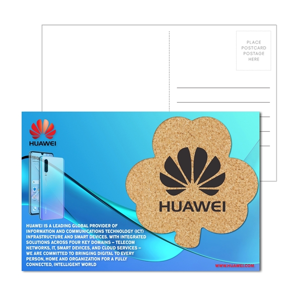 Multi color color option for Post Card With Shamrock Cork Coaster