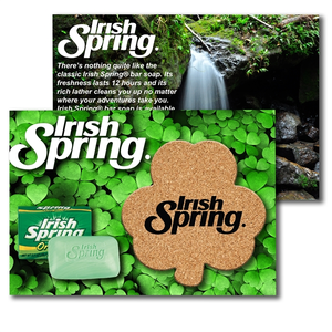 Photo of Post Card With Shamrock Cork Coaster