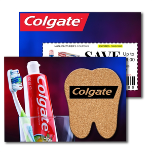 Photo of Post Card With Tooth Cork Coaster