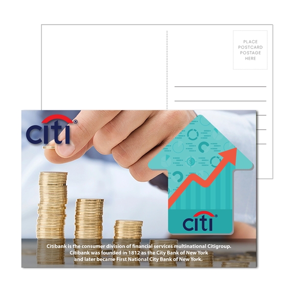Multi color color option for Post Card With Full Color Arrow Coaster
