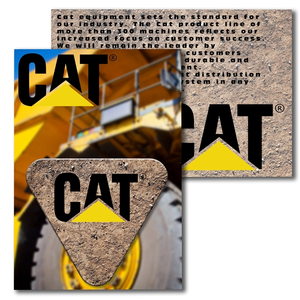 Photo of Post Card With Full Color Triangle Coaster