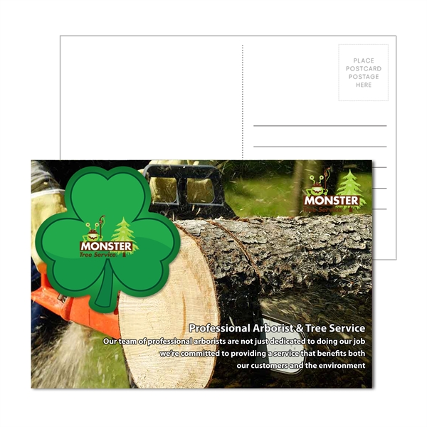 Multi color color option for Post Card With Full Color Shamrock Coaster