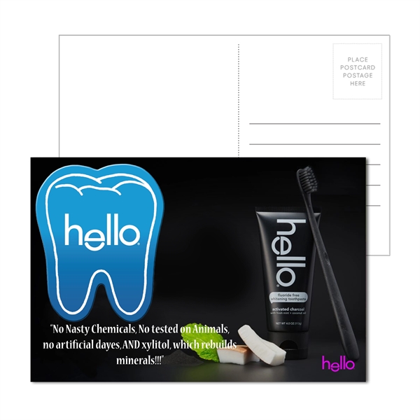 Multi color color option for Post Card With Full Color Tooth Coaster