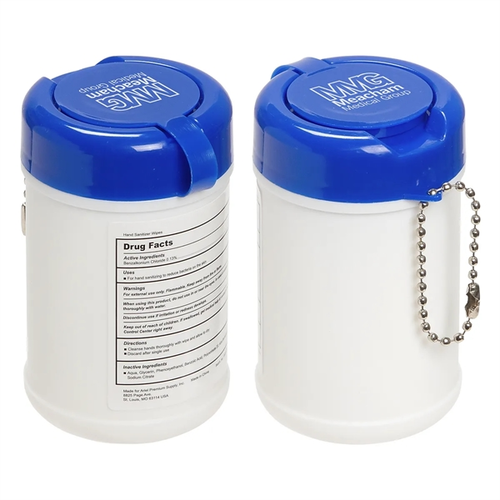 Photo of Travel Well Sanitizer Wipes Key Chain