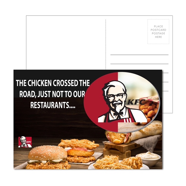 Multi color color option for Post Card With Full Color Oval Coaster