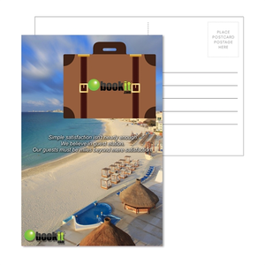 Photo of Post Card With Full Color Suitcase Luggage Tag