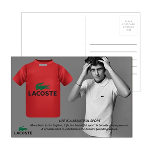 Photo of Post Card With Full Color T Shirt Luggage Tag