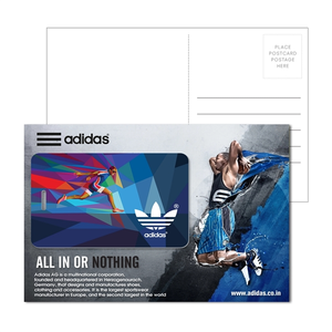 Photo of Post Card With Full Color Rectangle Luggage Tag