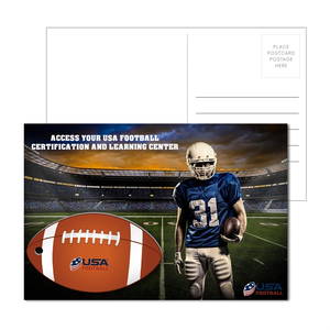 Photo of Post Card With Full Color Football Luggage Tag